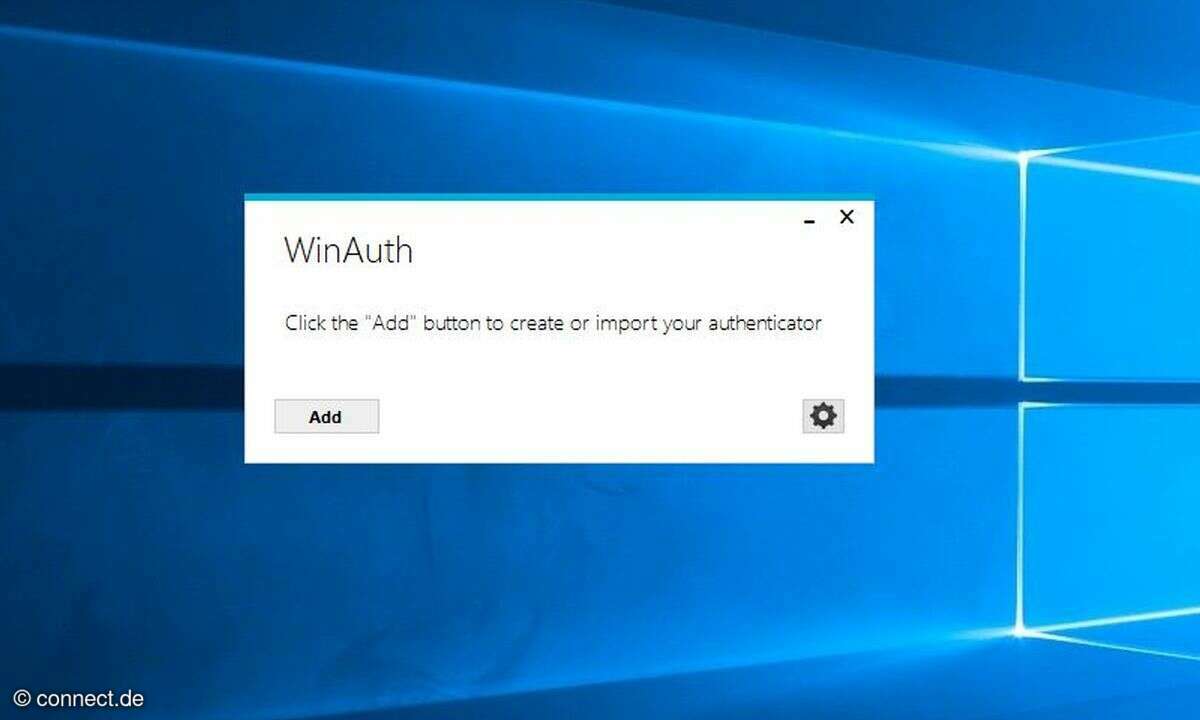 Die Oberfläche von WinAuth ist einfach gehalten.