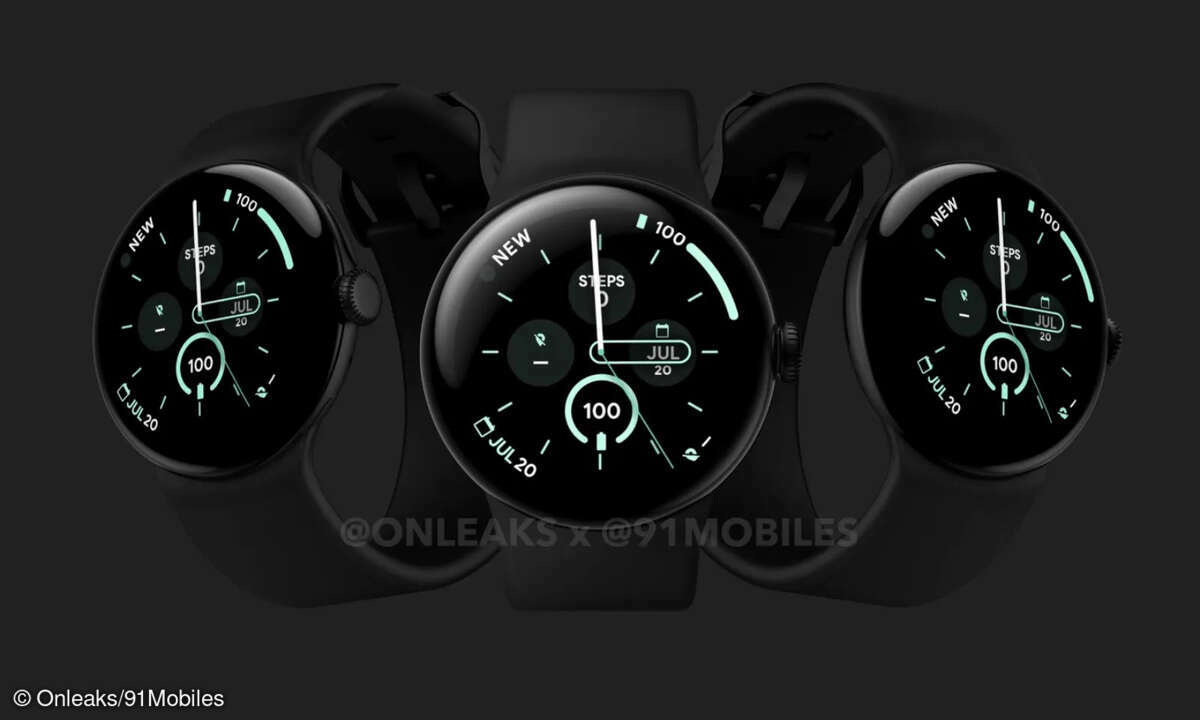 Google Pixel Watch 3 Renderbilder