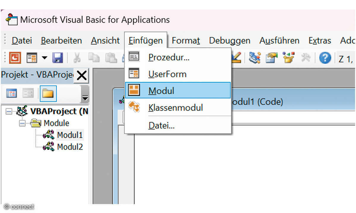 PowerPoint Präsentation mit ChatGPT erstellen: Screenshot Powerpoint Präsentation Modul einfügen