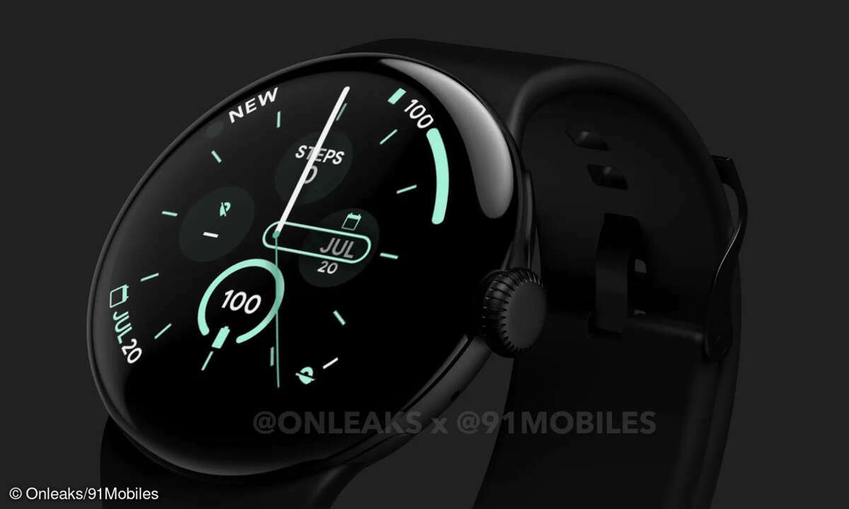 Google Pixel Watch 3 Render detail