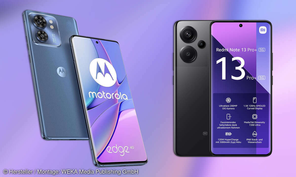 Motorola Edge 40 und Xiaomi Redmi 13 Pro+