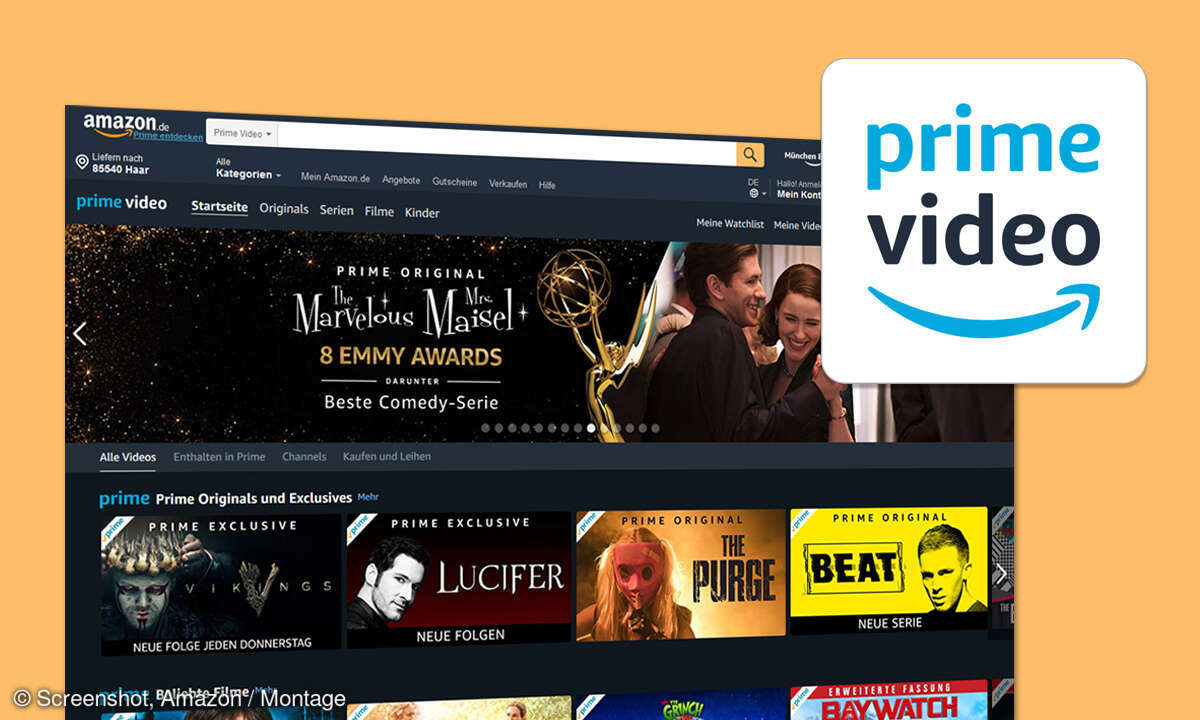 Die Streaming-Plattform Amazon Prime Video bietet zahlreiche Filme, Serien und auch Channel.