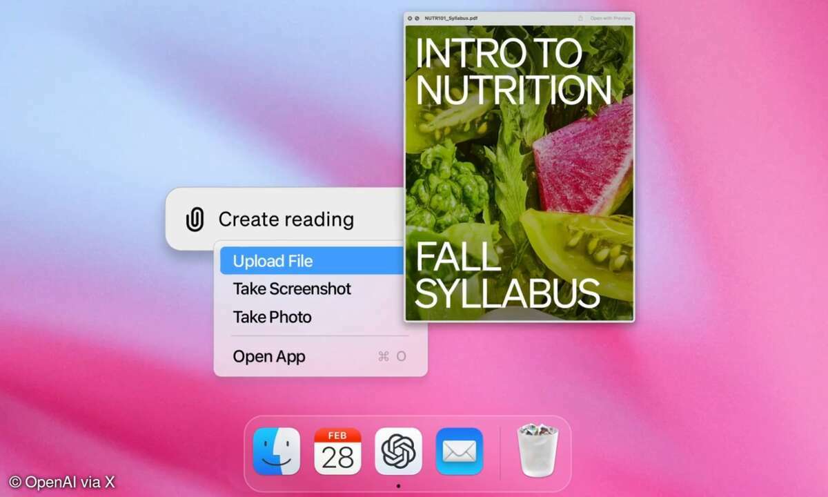 ChatGPT gibt es nun als Anwendung für MacOS.