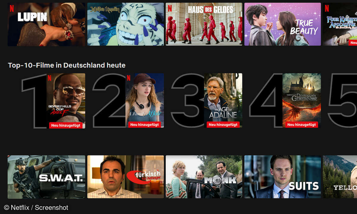 Die aktuellen Top 10 auf Netflix!