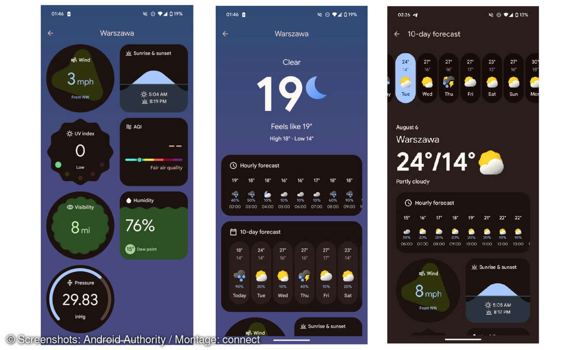 Googles neue Wetter-App