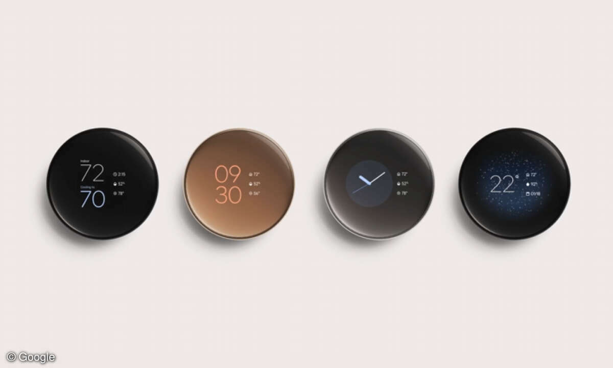 Das Nest Learning Thermostat wird in vier Farben angeboten.