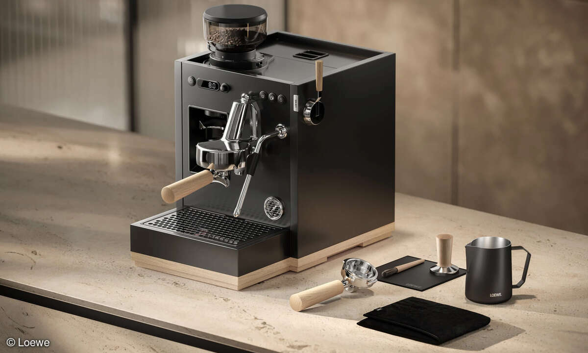 Loewe Siebträgermaschine aura.pure mit Zubehör