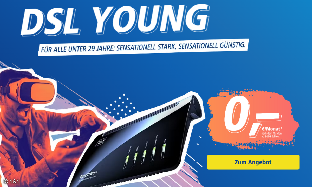 1&1 DSL-Young-Tarife Aktion