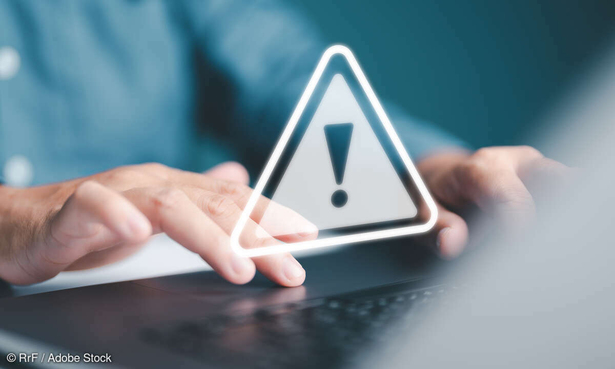 Malware Warnung Notebook