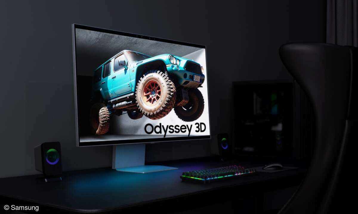 Samsung stellt einen 3D-Monitor vor, der ohne Brillen auskommt.