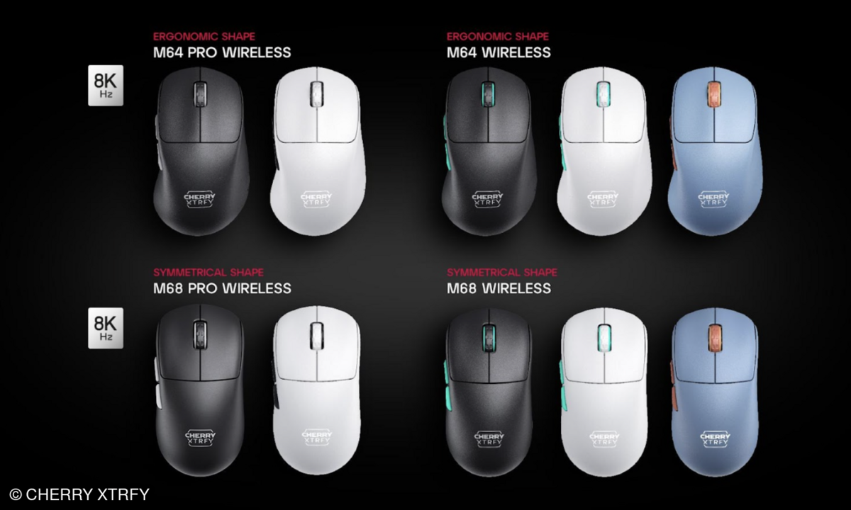 CHERRY XTRFY stellt kabellose Gaming-Mäuse M64 und M68 vor