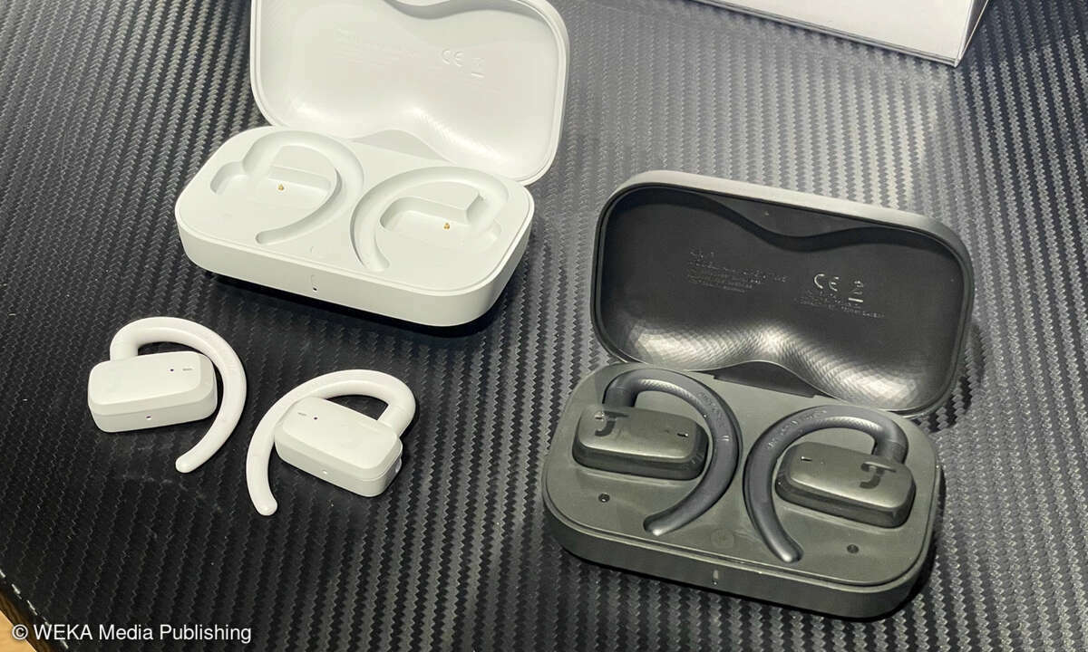Mit dem Airy Open betritt Teufel nun auch den Markt der Open Fit Kopfhörer. Das Besondere: Sowohl die Earhook- als auch die Earbud-Position lasst sich einstellen,um die Beste Position zu finden. Preis: ca. 120 Euro.