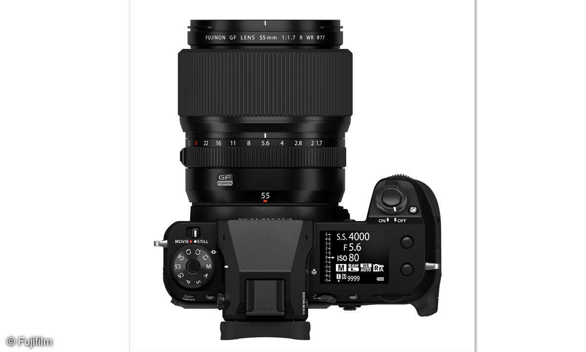 Fujifilm GFX100S II im Test: Ansicht von oben