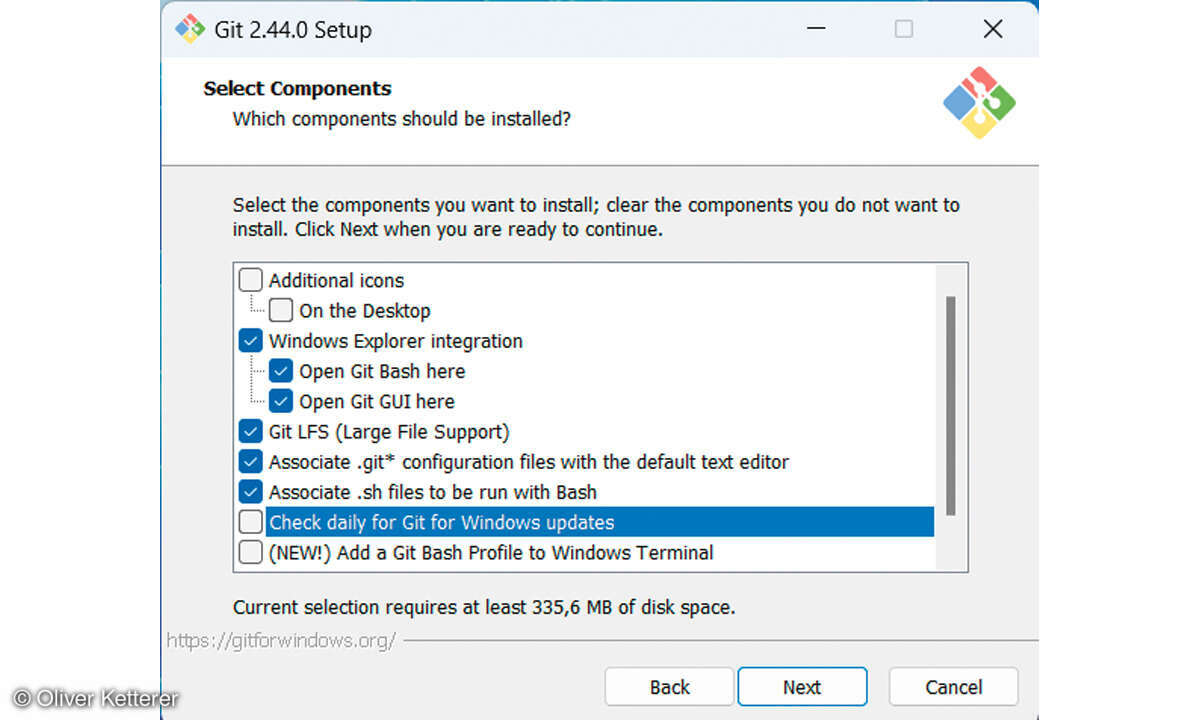 Workshop Stable Diffusion: Screenshot Git installieren