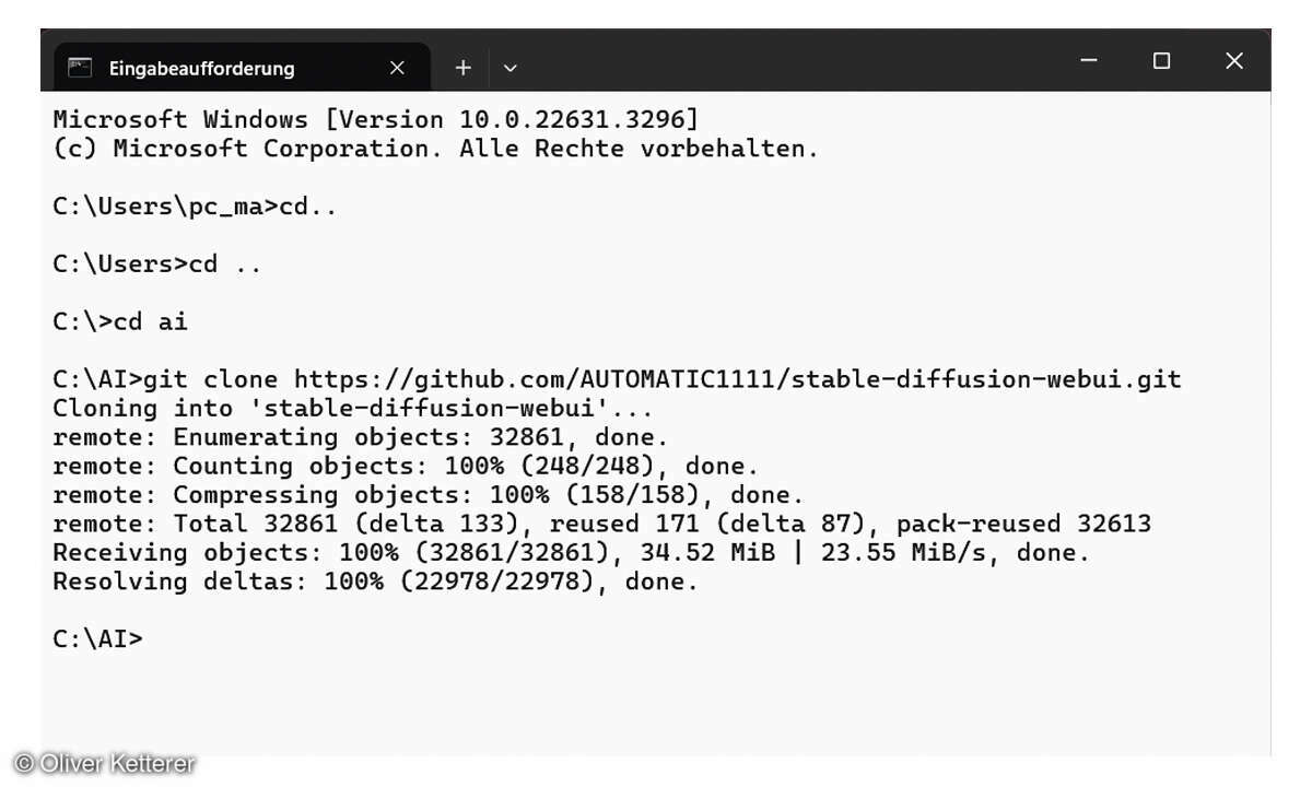 Workshop Stable Diffusion: Screenshot Install web-ui A1111