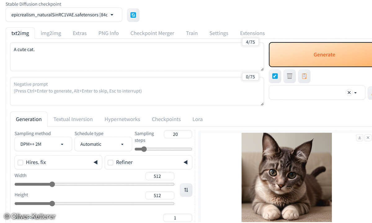 Workshop Stable Diffusion: Screenshot webui-user.bat anpassen