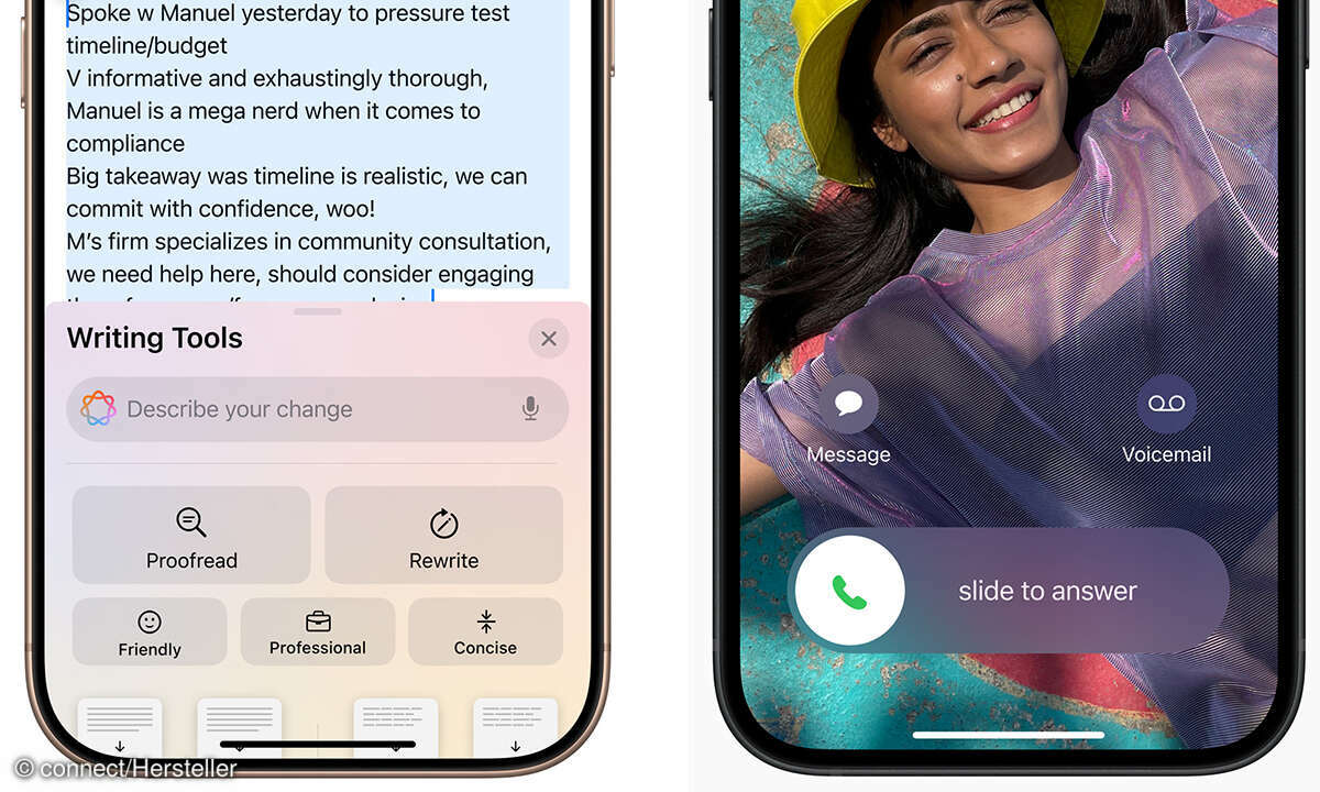 Apple iPhone 15 Pro versus iPhone 16 Pro Displayränder