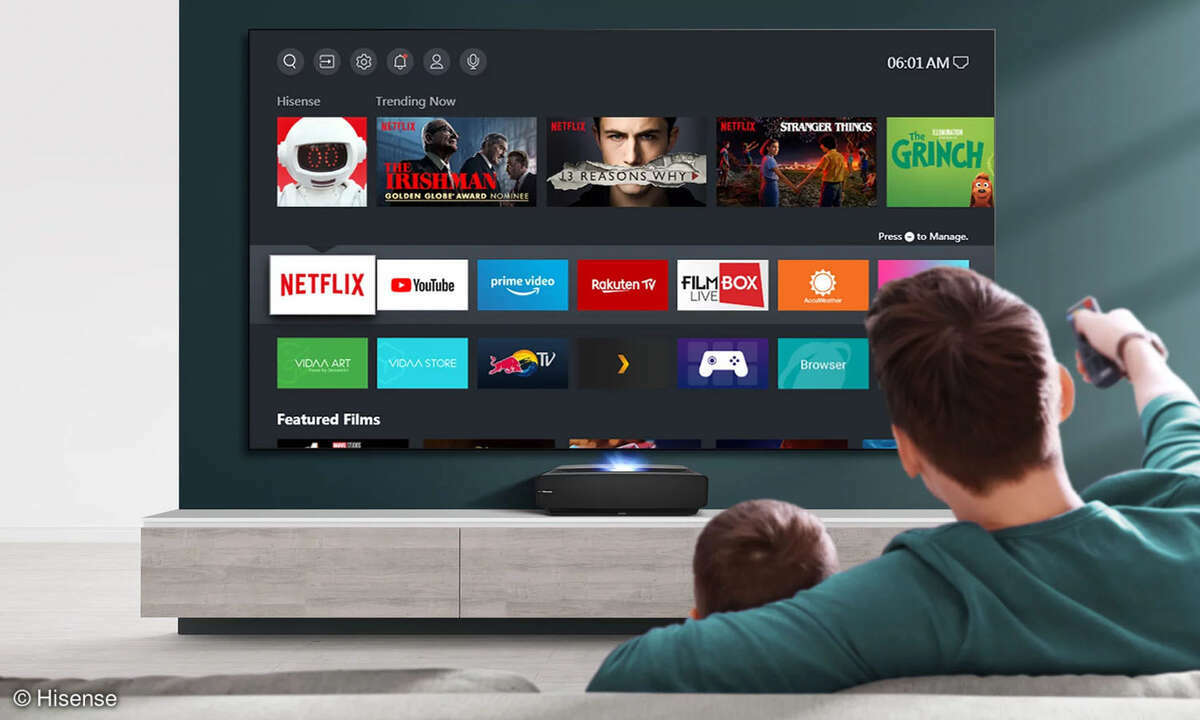 Hisense wird der Nachfrage nach immer größeren TVs gerecht.