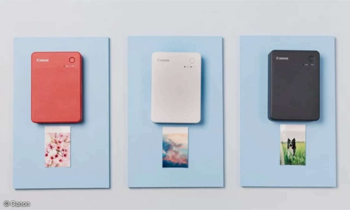 Der Canon Selphy QX20 wird in drei Farben angeboten.