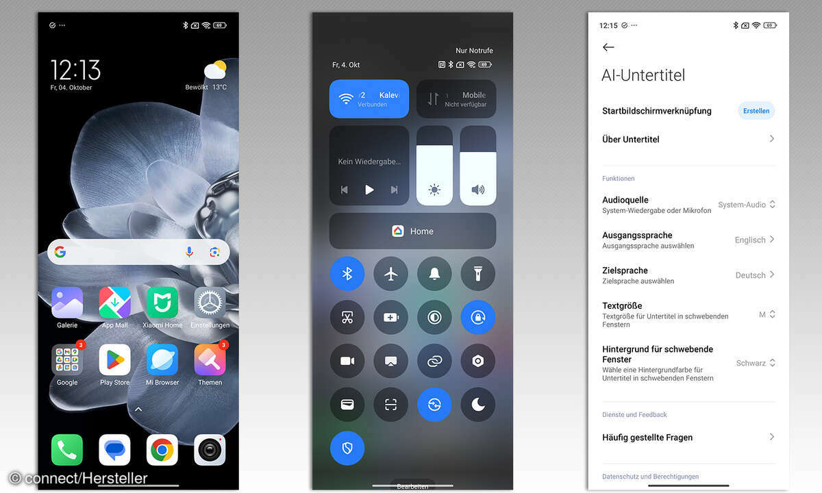 Xiaomi Mix Flip Test Screenshots Benutzeroberfläche