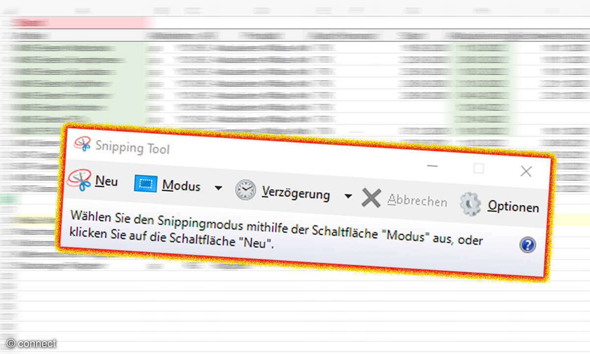 Das Snipping-Tool in Windows ist praktisch. Wer viel mit Tabellen arbeitet, bekommt ein nützliches Update.