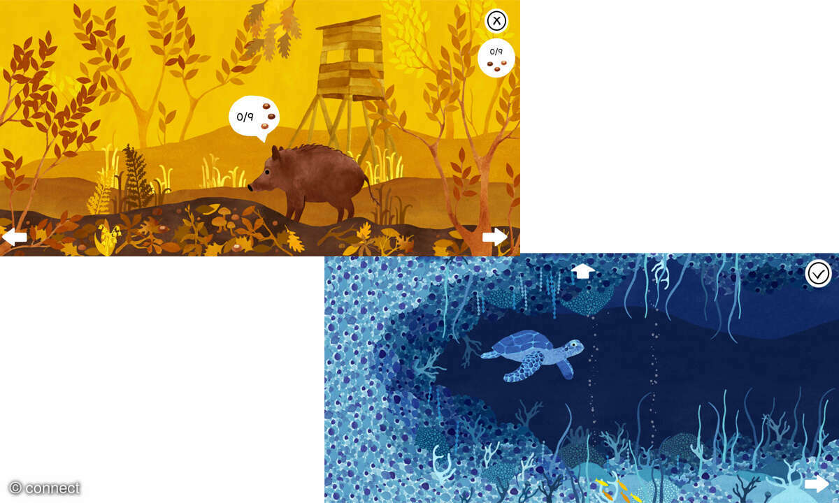 App: Under Leaves für Kinder im Check Screenshots