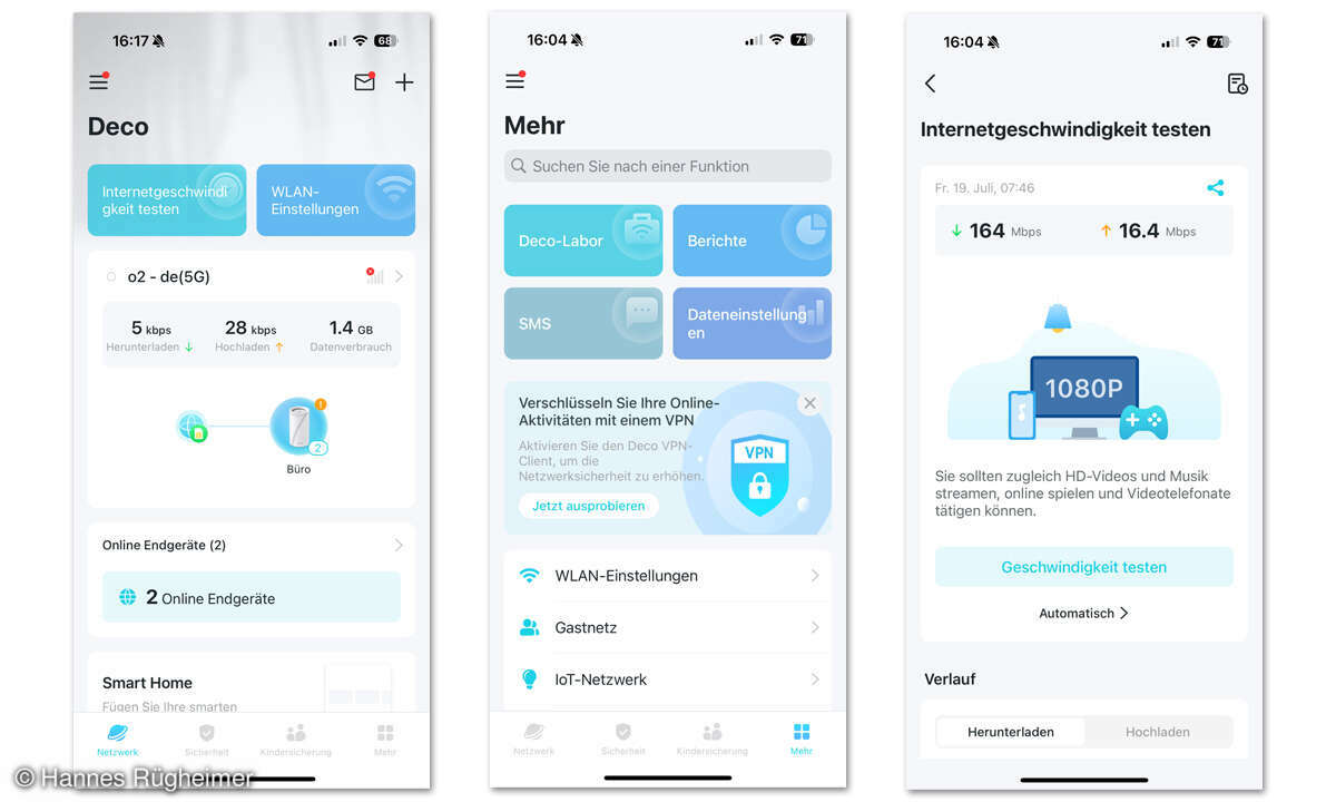 TP-Link Deco BE65-5G im Check: Screenshots App