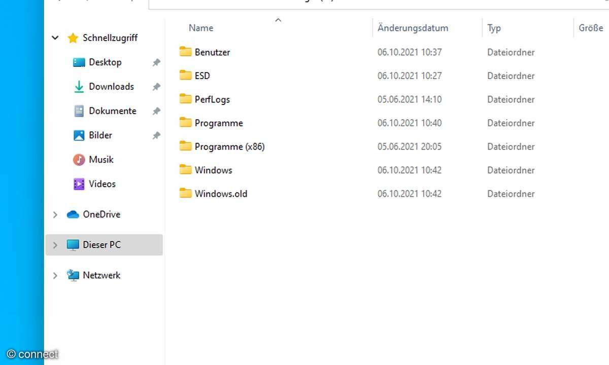 windows.old beherbergt Ihre alte Windows-Installation. Wenn Sie diese nicht brauchen, dann können Sie sie löschen.