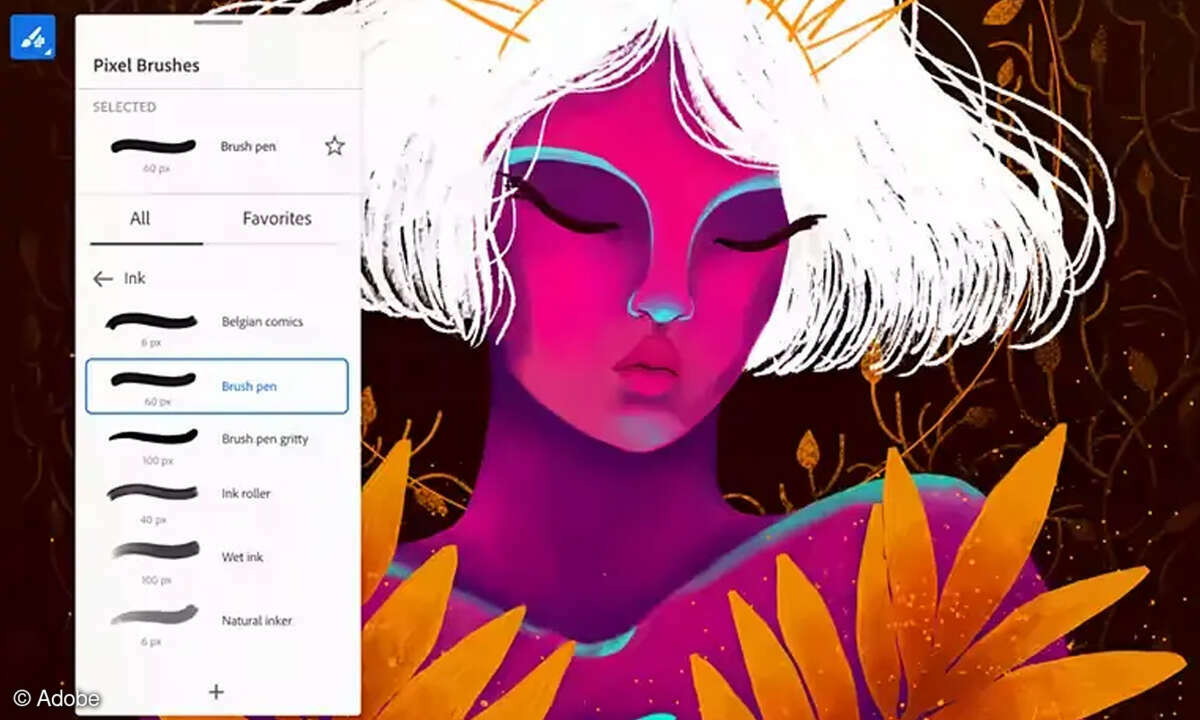 Die Adobe-App Fresco gibt es nun uneingeschränkt kostenlos.
