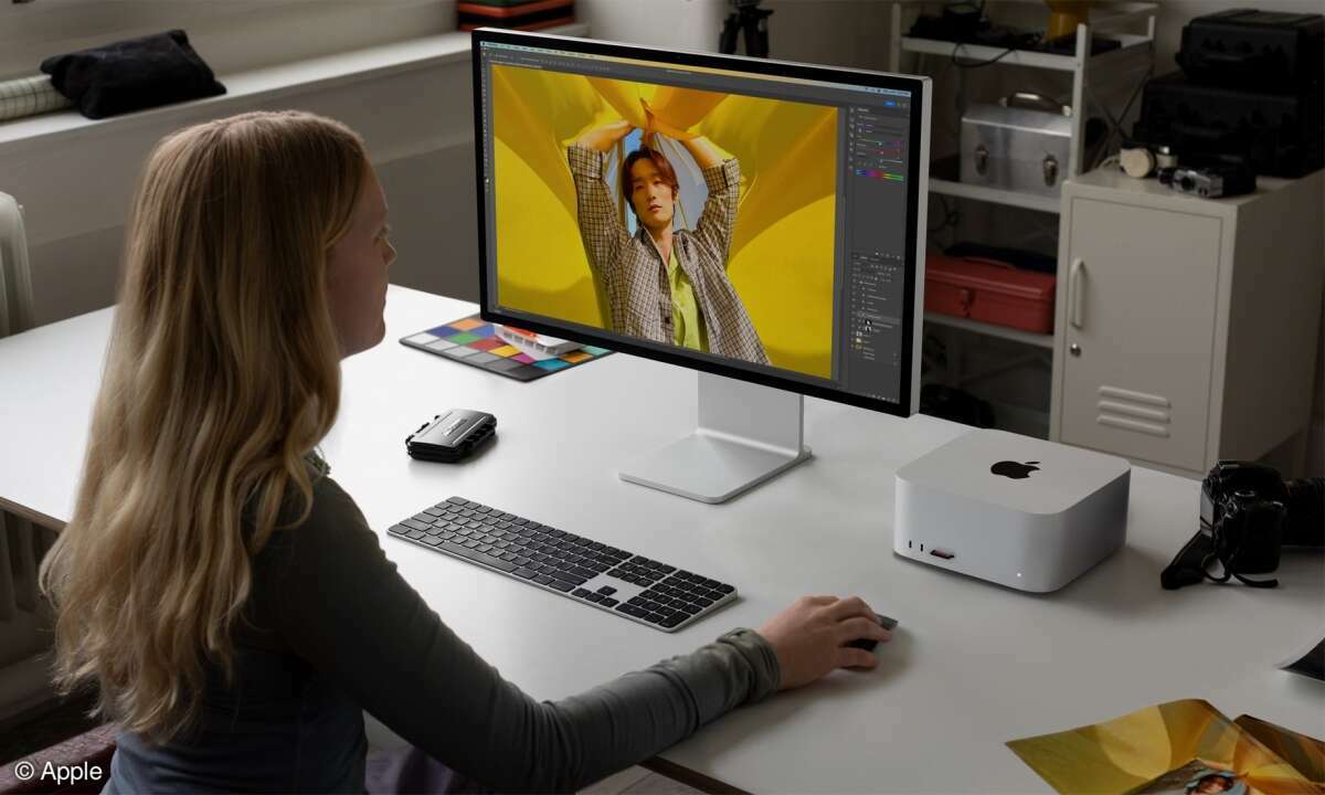 Der Mac Studio wird maximal vom M2 Ultra-Chip angetrieben.