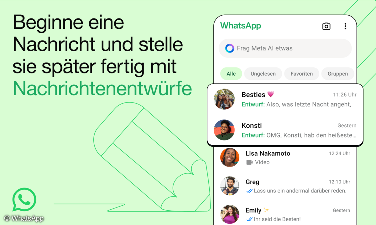 WhatsApp Entwürfe