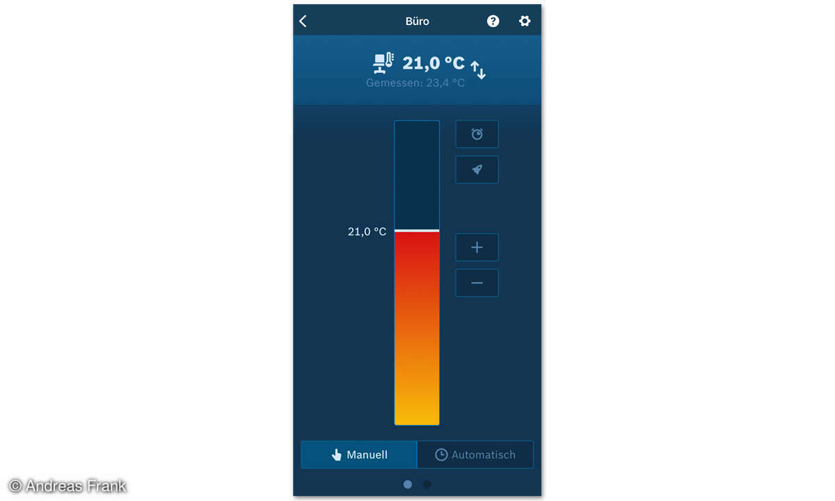 Bosch Heizkörper-Thermostat II [+M] im Test: Screenshot App