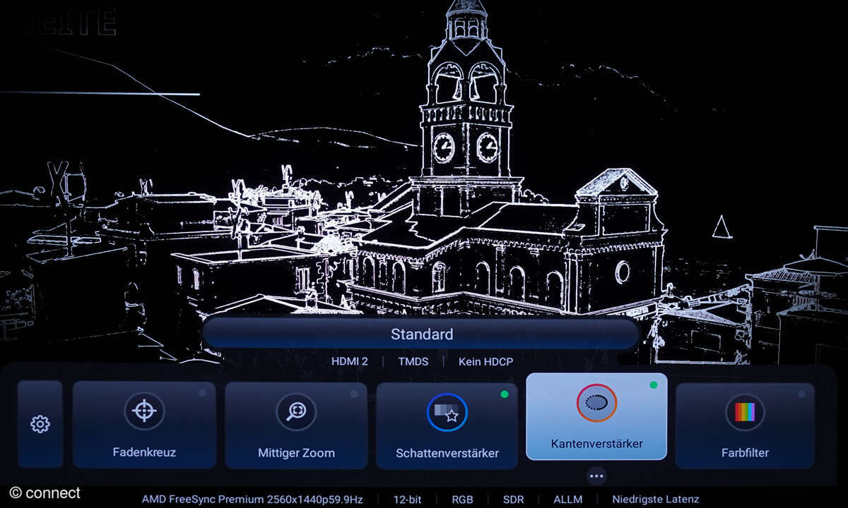 Philips 65OLED959 im Test: Game-Menü