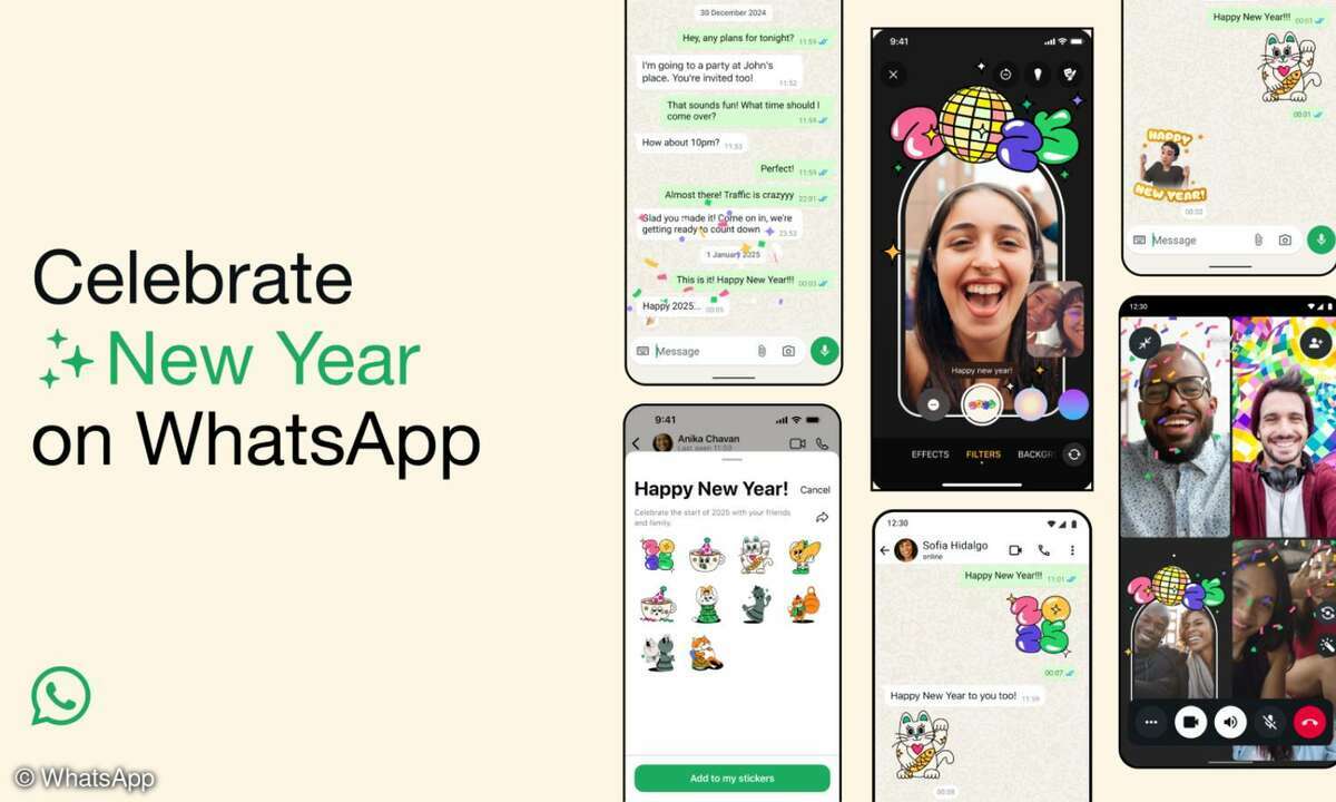 WhatsApp-Neujahresfeatures