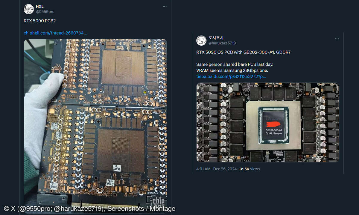 Bilder der RTX 5090 kursieren in den Weiten des Internets.