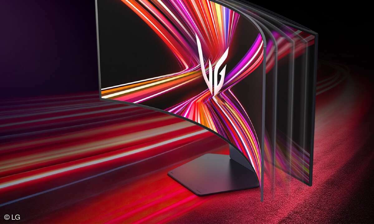 LG zeigt ein OLED-Display, das sich biegen lässt.