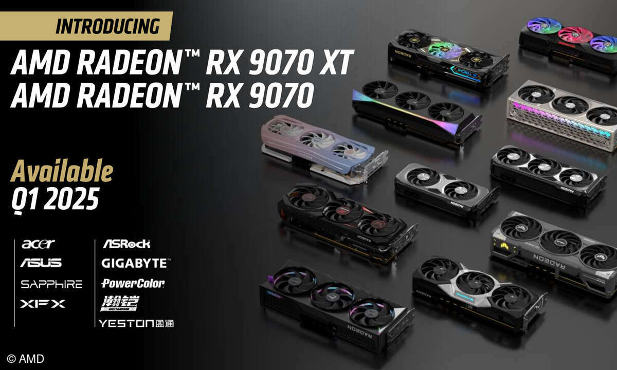 Die neuen AMD-GPUs werden in Grafikkarten namhafter Hersteller zu finden sein.