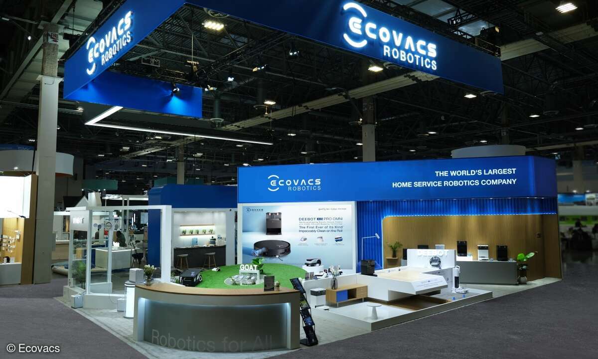 Der Ecovacs-Stand auf der CES 2025.