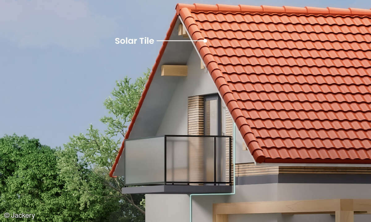 Die neuen Solardachpfannen von Jackery sollen klassische Solarpaneele ersetzen und weniger auffallen.