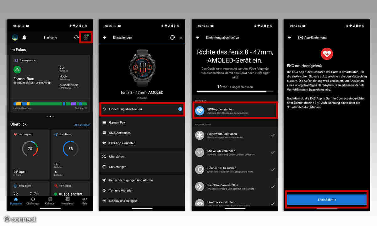 garmin fenix 6 pro ekg funktion