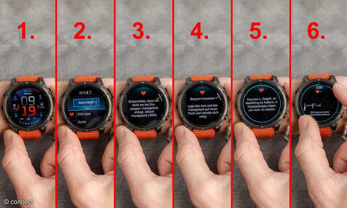 Garmin Fenix 8 EKG-Funktion Anleitung