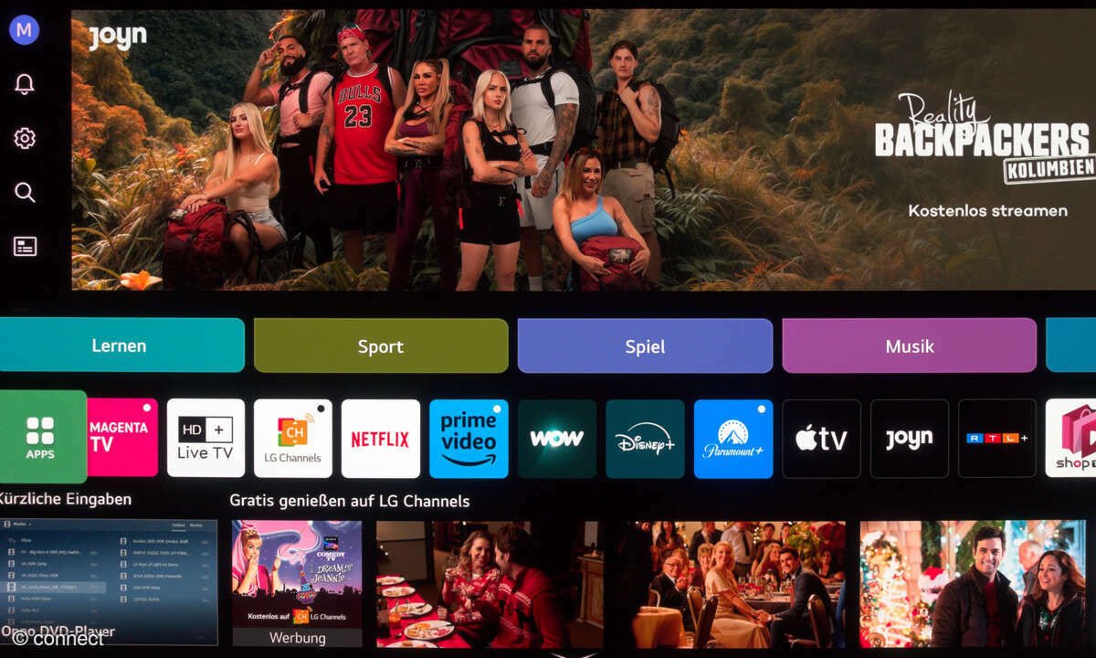 LG OLED65M49LA im Test: Screenshot Hauptmenü