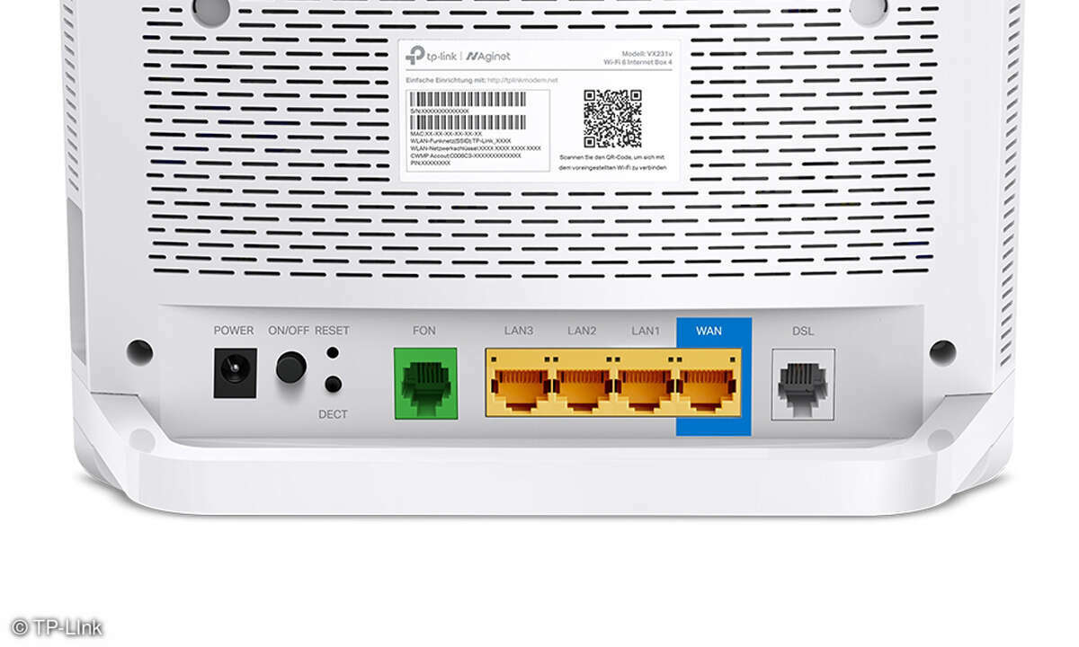 TP-Link VX231v im Test: Ports