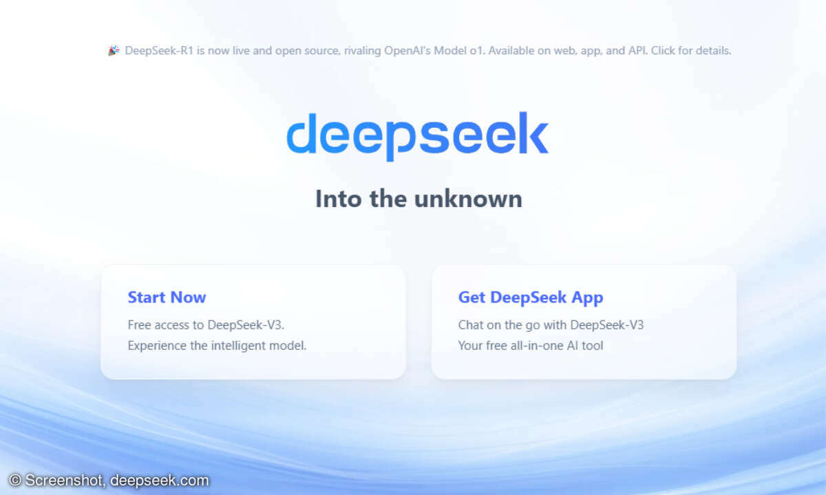 Das chinesische DeepSeek will es mit OpenAI & Co. aufnehmen.