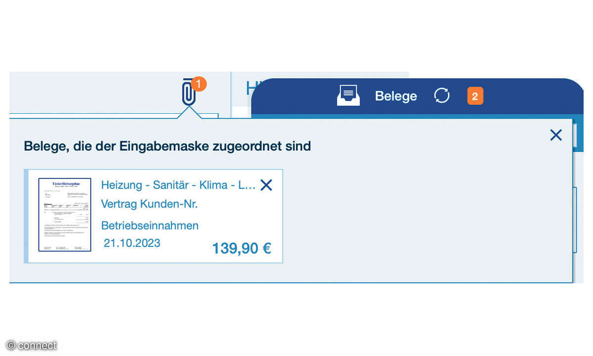 Kaufmännische Software: Screenshot WISO EÜR+Kasse 2025