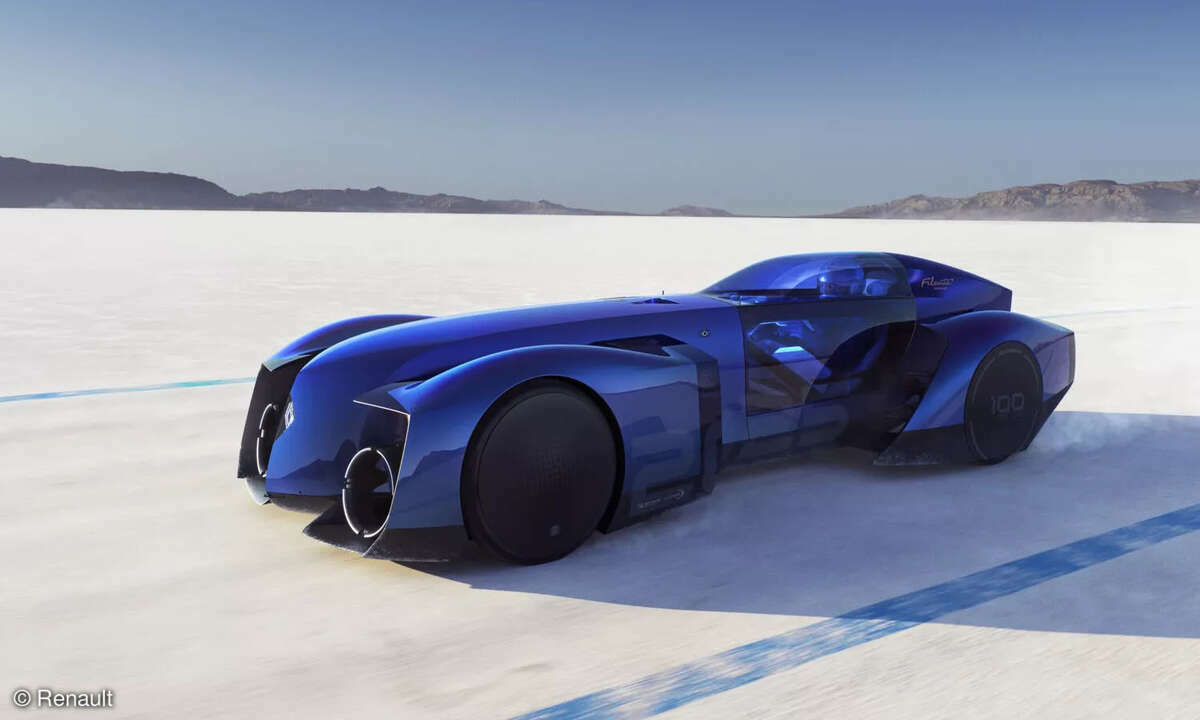 Ein Auto wie aus einem Superhelden-Film: Der Renault Filante Rekord 2025 soll künftige automobile Entwicklungen verbessern.