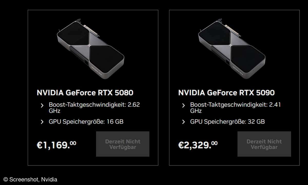 Geforce RTX 5080 und 5090 sind Mangelware. Doch Verfügbarkeiten scheinen nicht die einzigen Probleme zu sein.