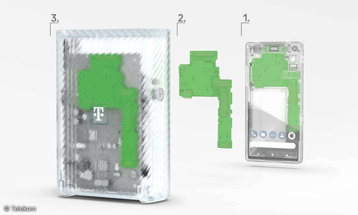 Nachhaltig: Alte Smartphone-Bauteile leben in einem Router weiter.