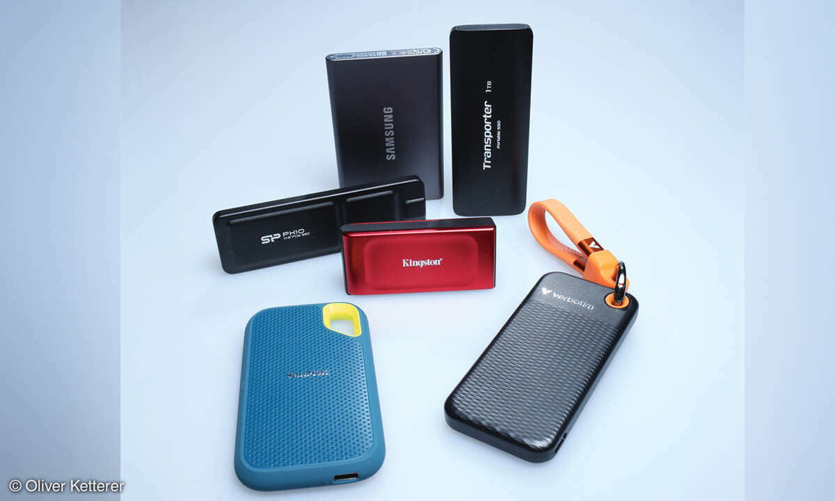 Sechs portable SSD-Laufwerke mit 10-Gigabit-Anschluss im Vergleich