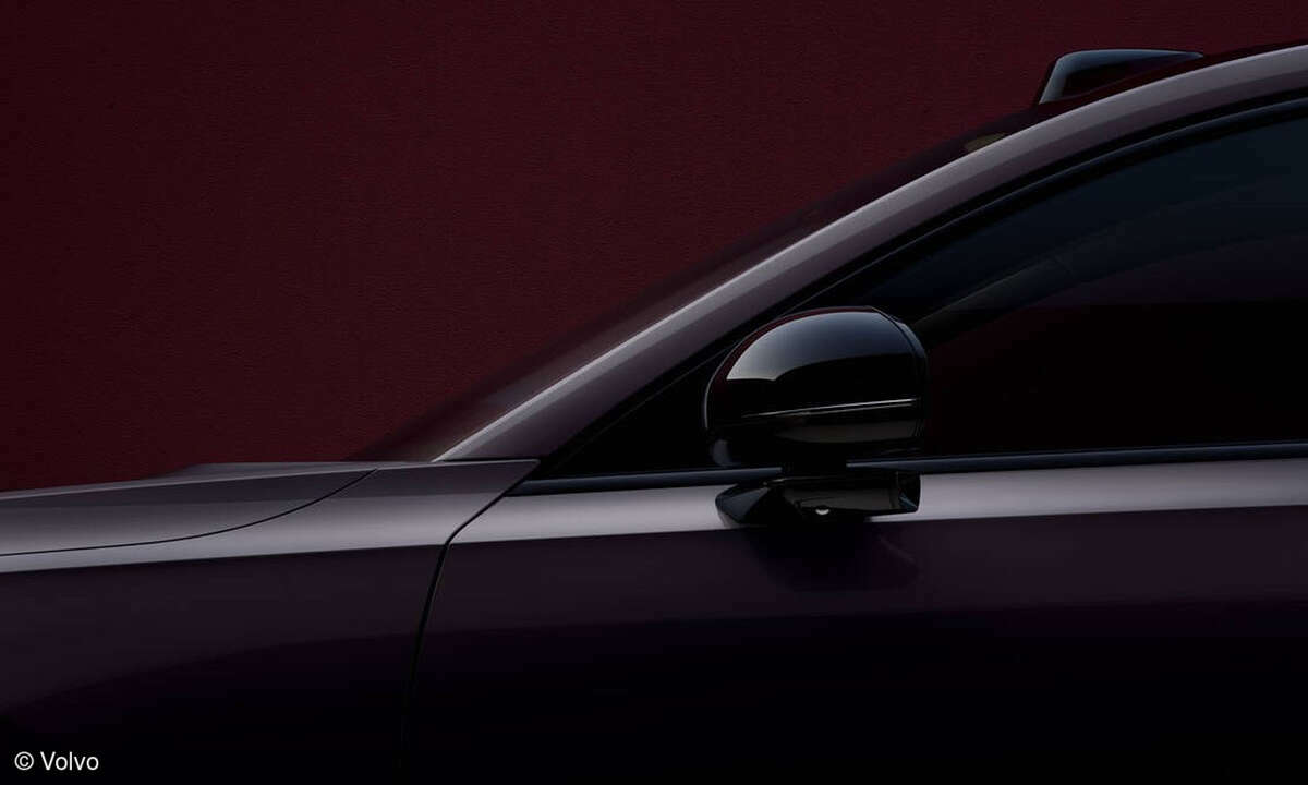 Viel mehr als diesen Teaser gibt es momentan noch nicht vom Volvo ES90 zu sehen.